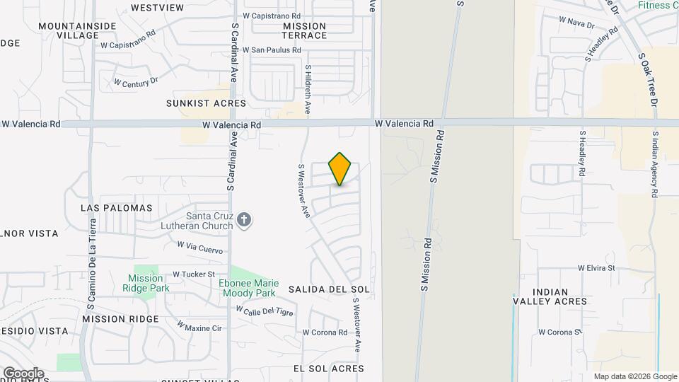 2550 W Vereda Amarillo Map and Location Details