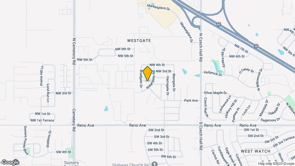 12509 Ridgegate Rd Map and Location Details