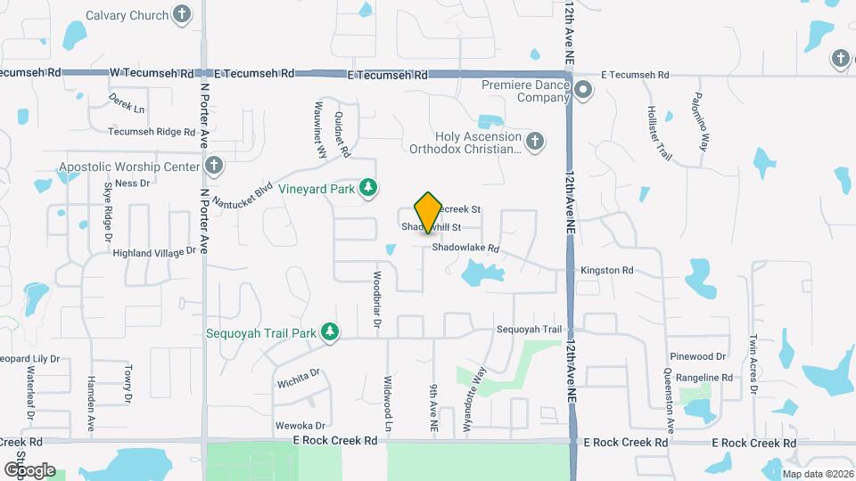 705 Shadowlake Rd Map and Location Details