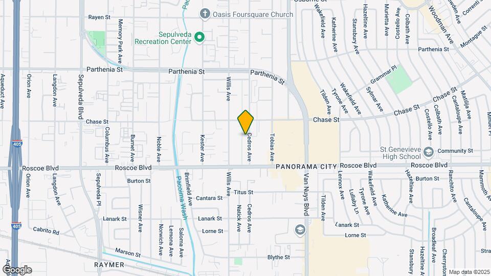 8401 Cedros Ave Mapa y Detalles de la Ubicación