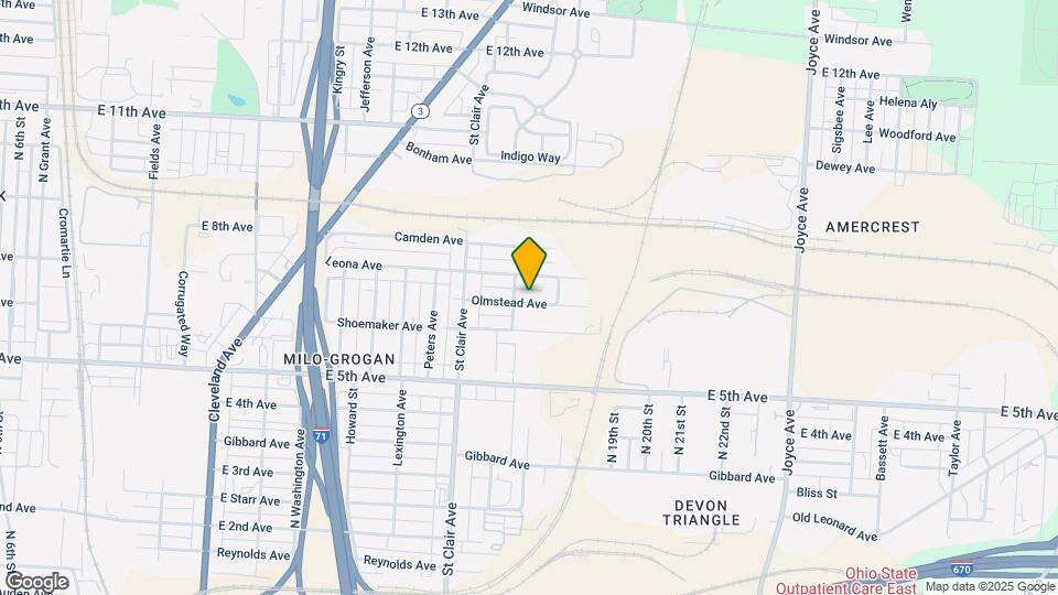 1056 Olmstead Ave Map and Location Details