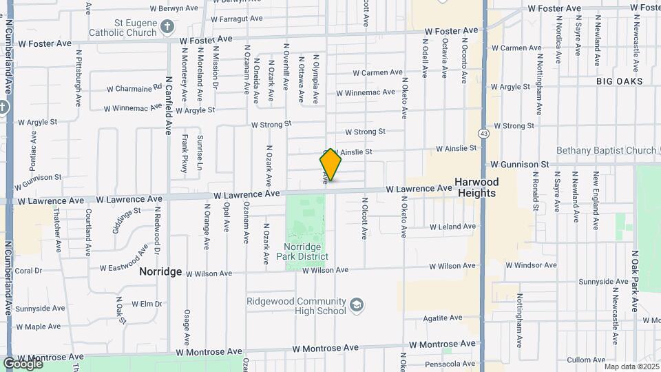 7538 W Lawrence Ave Map and Location Details