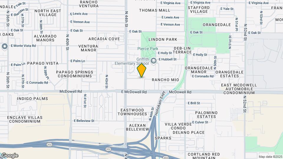 4447 E Almeria Rd Map and Location Details