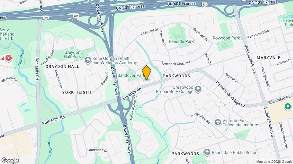 1222 York Mills Rd Map and Location Details