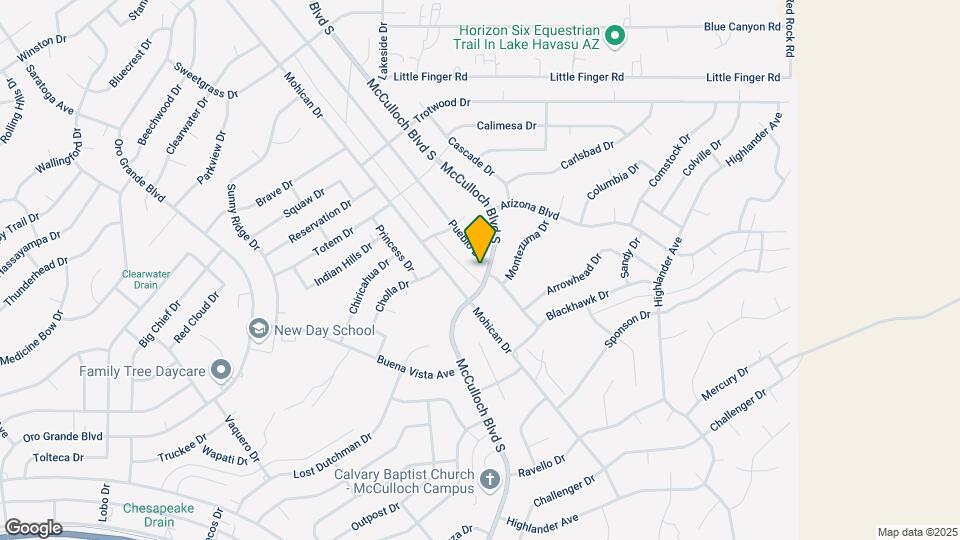 1391 McCulloch Blvd S Map and Location Details