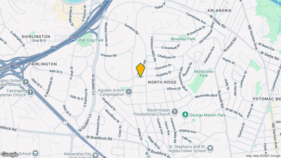 3225 Gunston Rd Map and Location Details