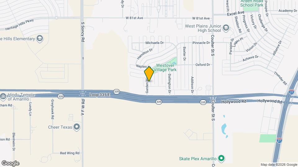 8611 Garden Way Dr Map and Location Details