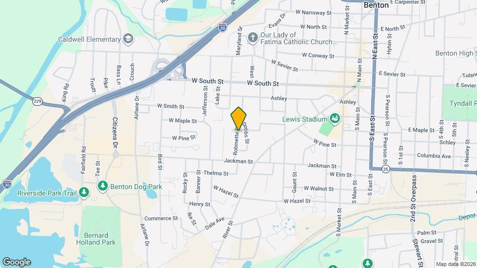 422 Robinette St Mapa y Detalles de la Ubicación
