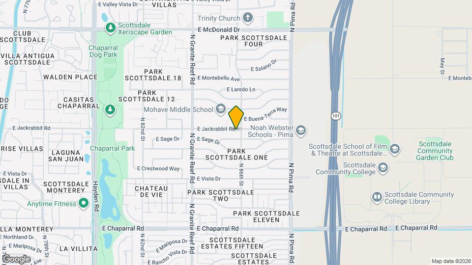 8543 E Jackrabbit Rd Map and Location Details
