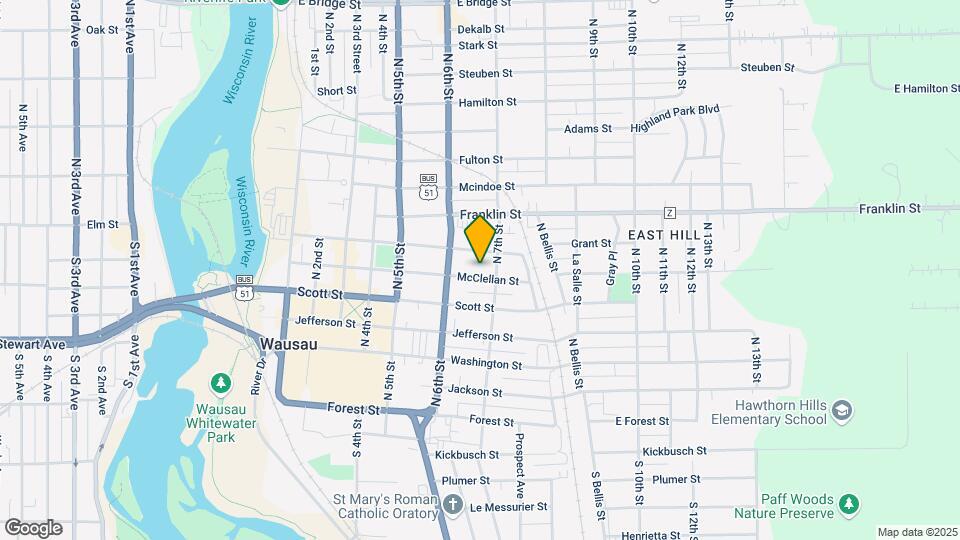 624 McClellan St Map and Location Details