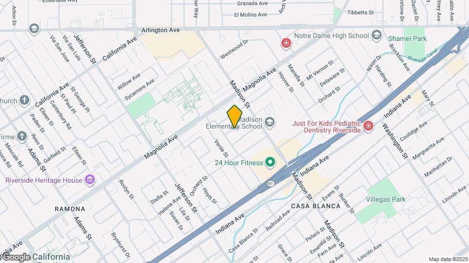 7594 Mt Vernon St Map and Location Details