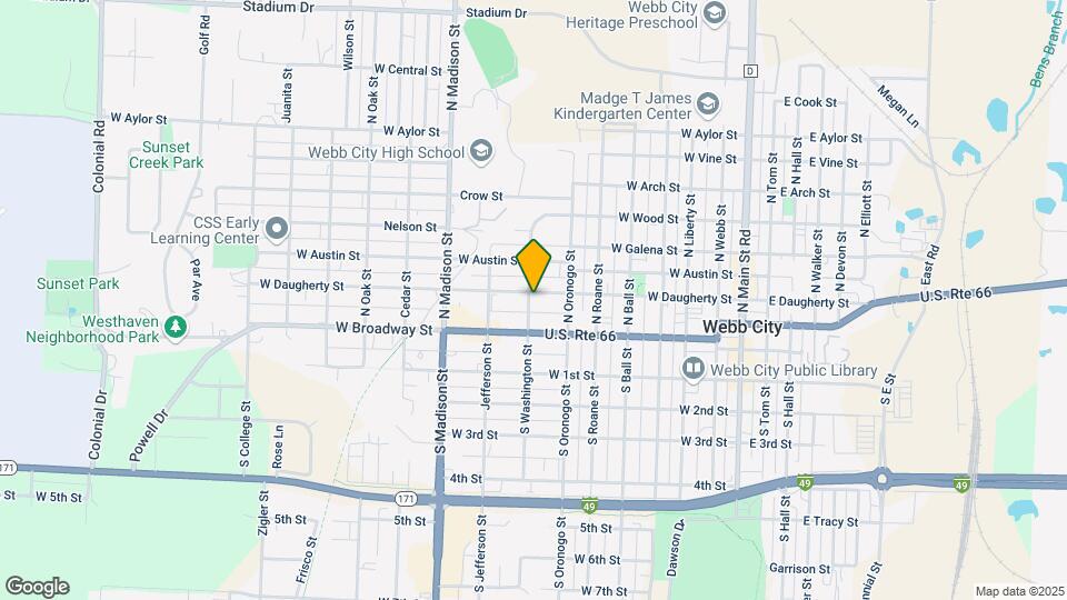 732 W Daugherty St Map and Location Details