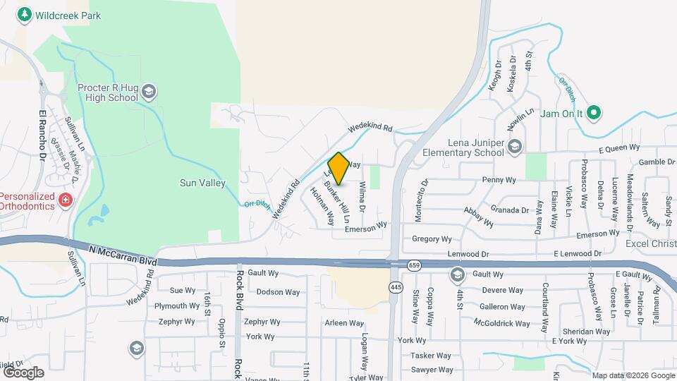 3268 Bunker Hill Ln Map and Location Details