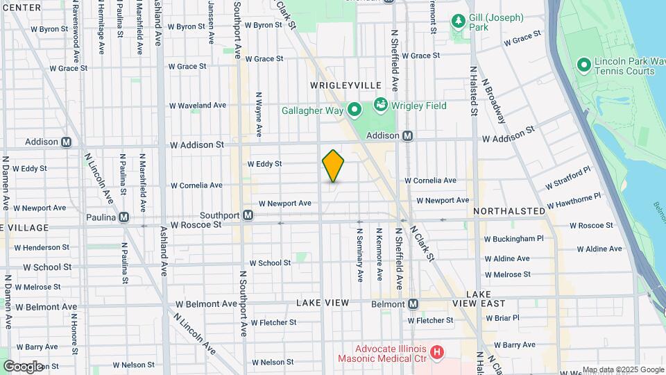 1133 W Cornelia Ave, Unit 1 Mapa y Detalles de la Ubicación