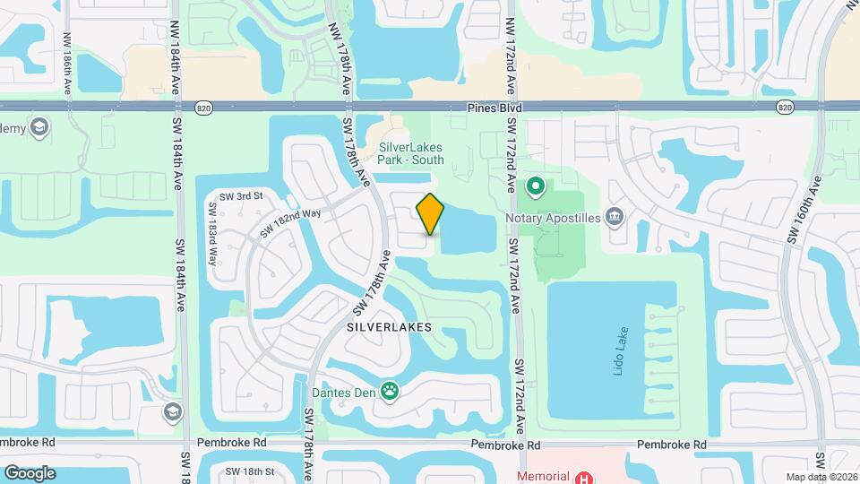 621 SW 176th Ave Map and Location Details