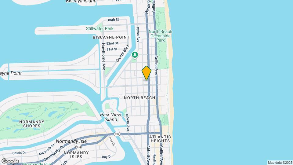 7710 Harding Ave, Unit #7 FURNISHED Mapa y Detalles de la Ubicación