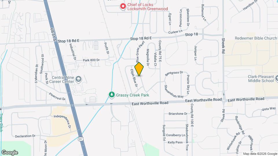 1746 Blue Grass Pkwy Map and Location Details