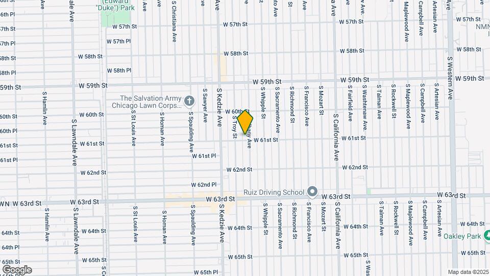 6056-6058 S Albany Ave Map and Location Details