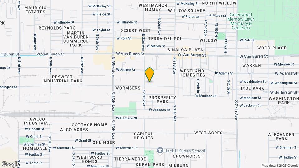 3234 W Washington St Map and Location Details