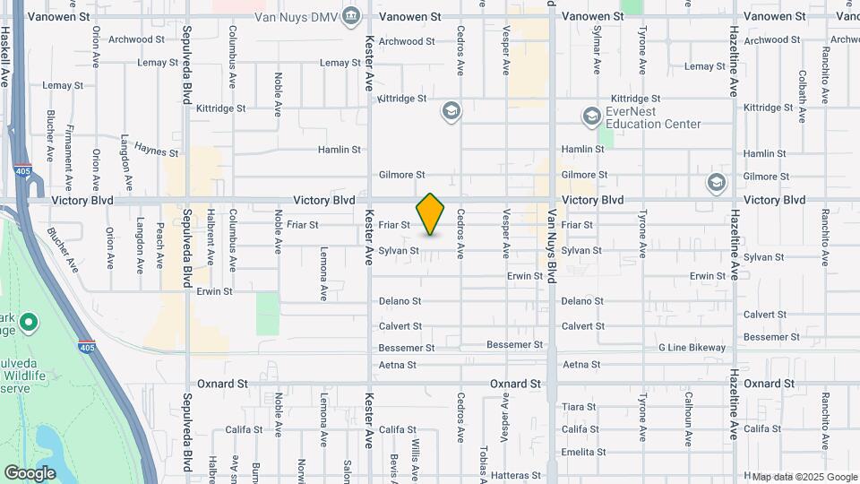 14743 Sylvan St Map and Location Details