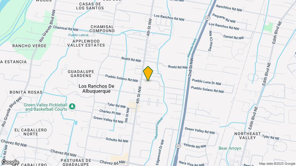 354 Pueblo Solano Rd NW Map and Location Details