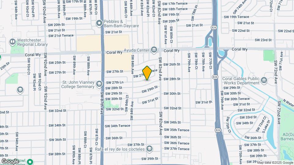 8281 SW 28th St Map and Location Details