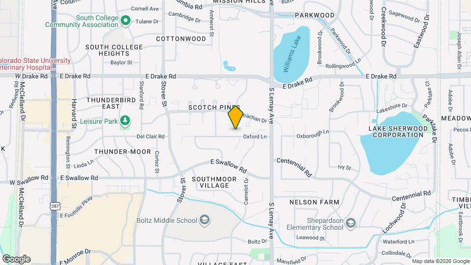 820 Oxford Ln Map and Location Details