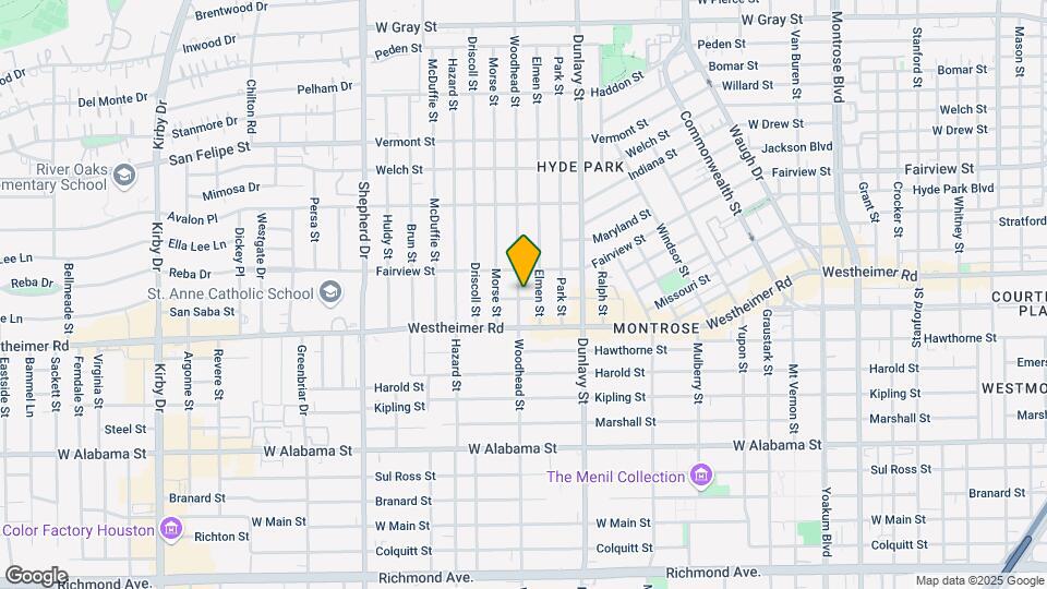 2423 Woodhead St Mapa y Detalles de la Ubicación