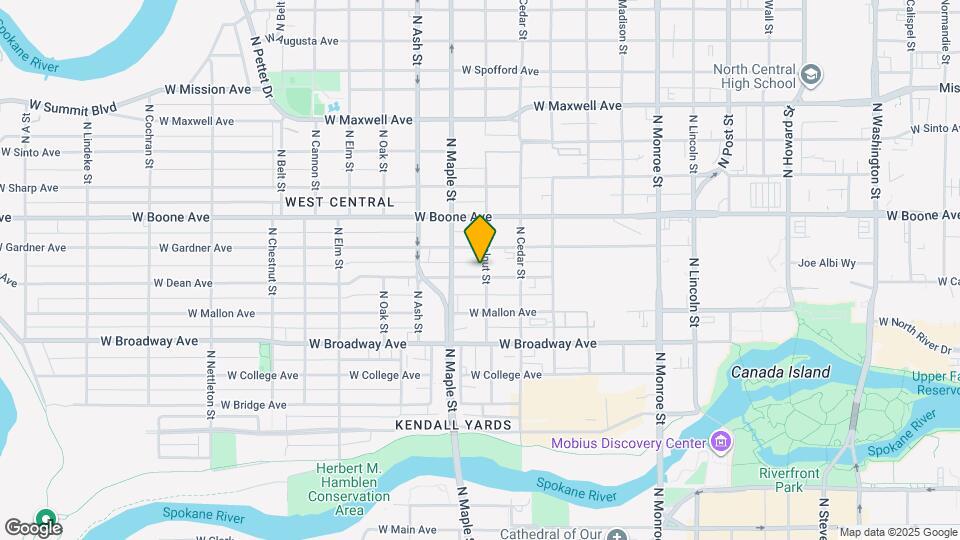 1504 W Dean Ave Mapa y Detalles de la Ubicación