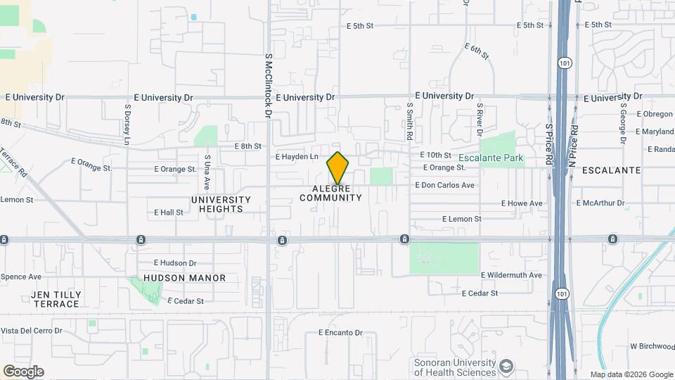 1883 E Don Carlos Map and Location Details