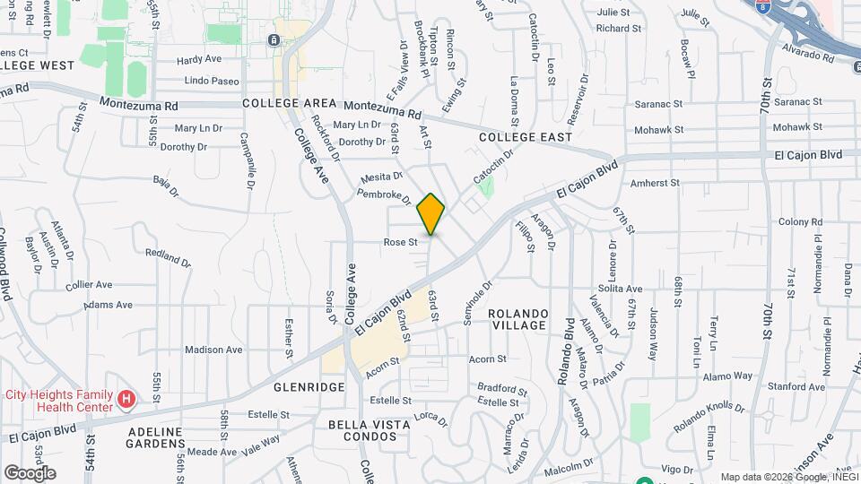 6320 Rose St Map and Location Details