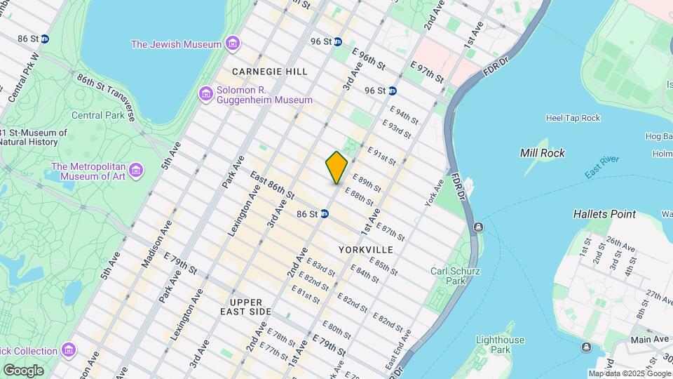 1695 2nd Ave Mapa y Detalles de la Ubicación