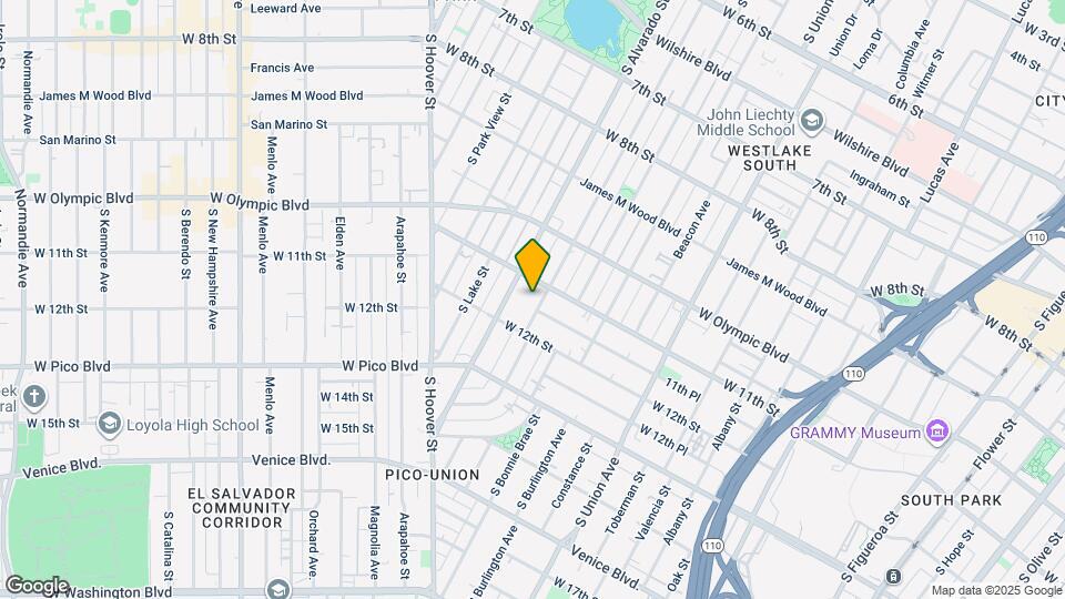 1117 S Westlake Ave Map and Location Details