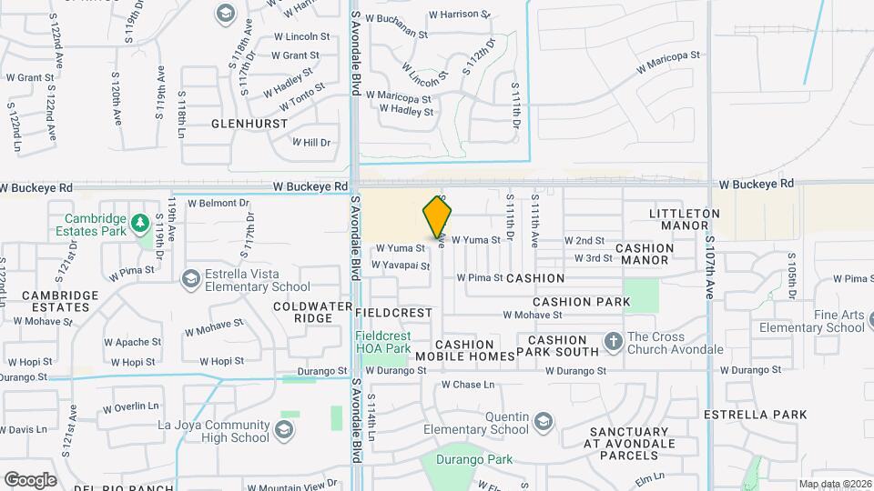 1501 S 113th Dr Map and Location Details