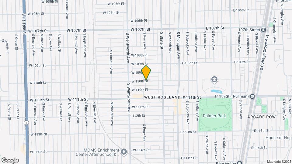 11005 S Perry Ave Map and Location Details