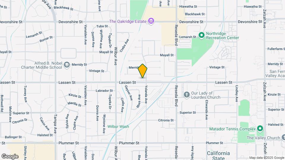 18709 Lassen St Map and Location Details