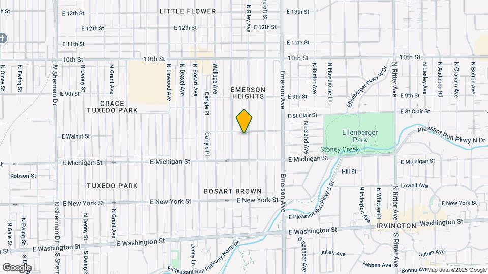 626 N Riley Ave Map and Location Details