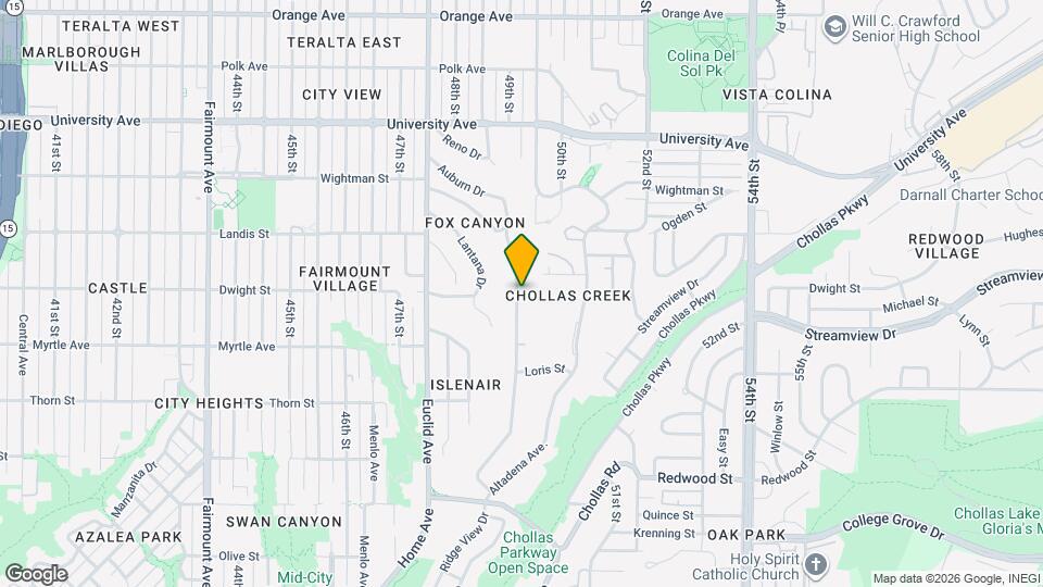 5026 Auburn Dr Mapa y Detalles de la Ubicación