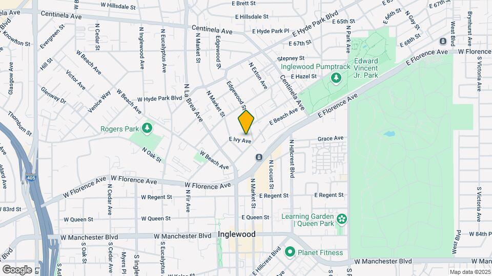 229 E Ivy Ave Mapa y Detalles de la Ubicación