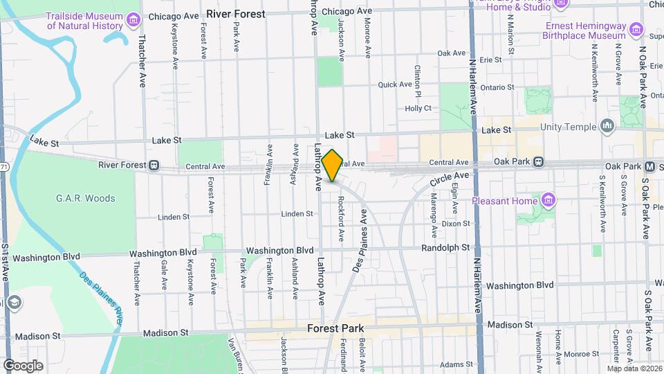 7546 Brown Ave Map and Location Details