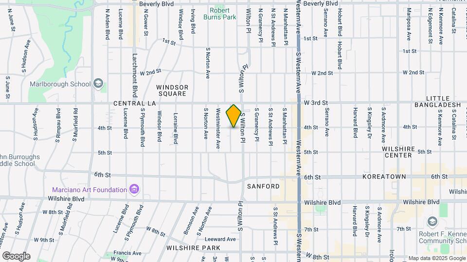 406 S Van Ness Ave Map and Location Details