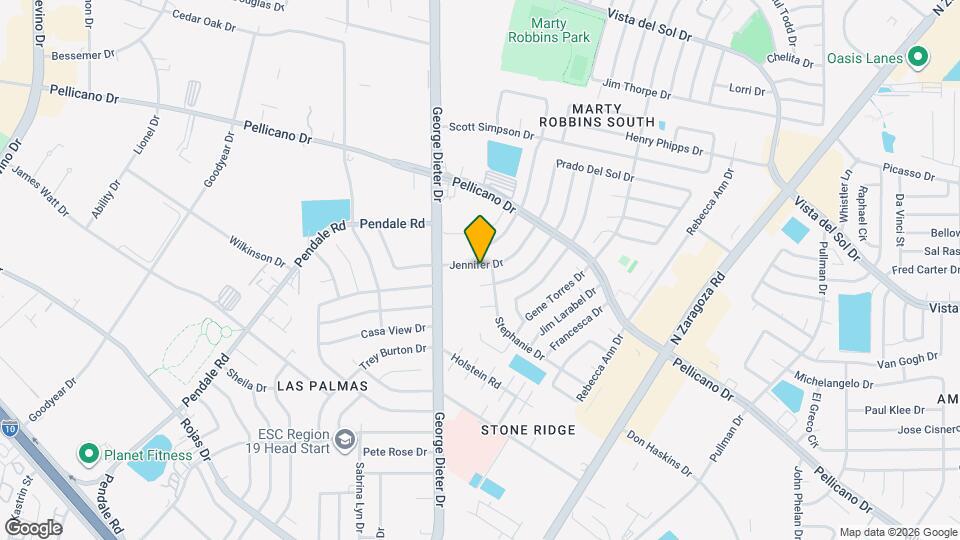 11724 Jennifer Dr Map and Location Details