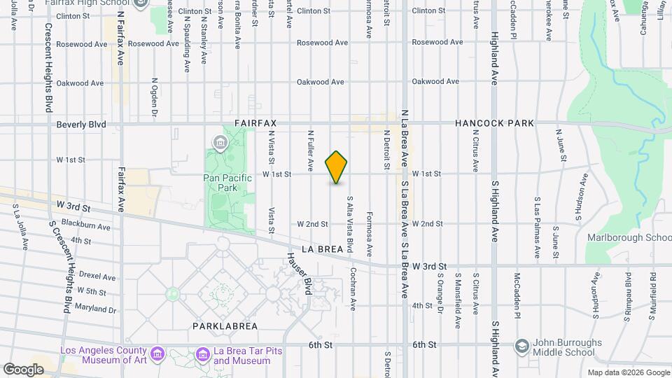 120 S Poinsettia Pl Map and Location Details