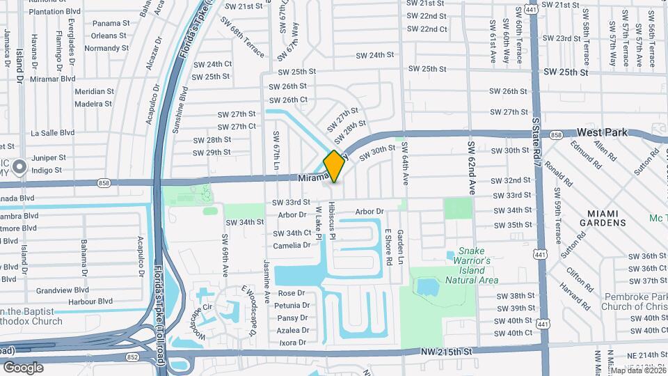 3231 SW 67th Ave Map and Location Details