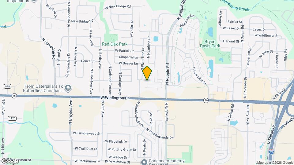 1225 N Sicily Ln Map and Location Details