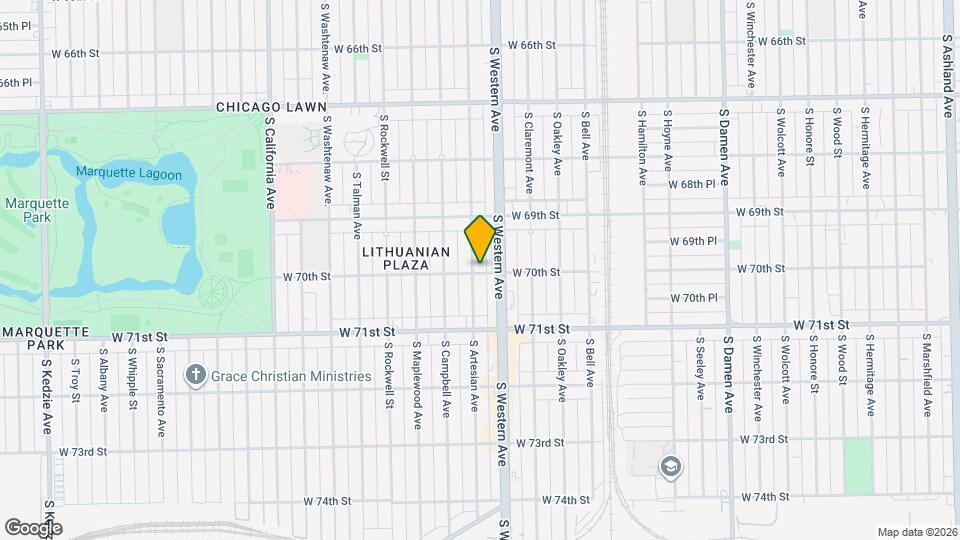 2414 W 70th St Map and Location Details