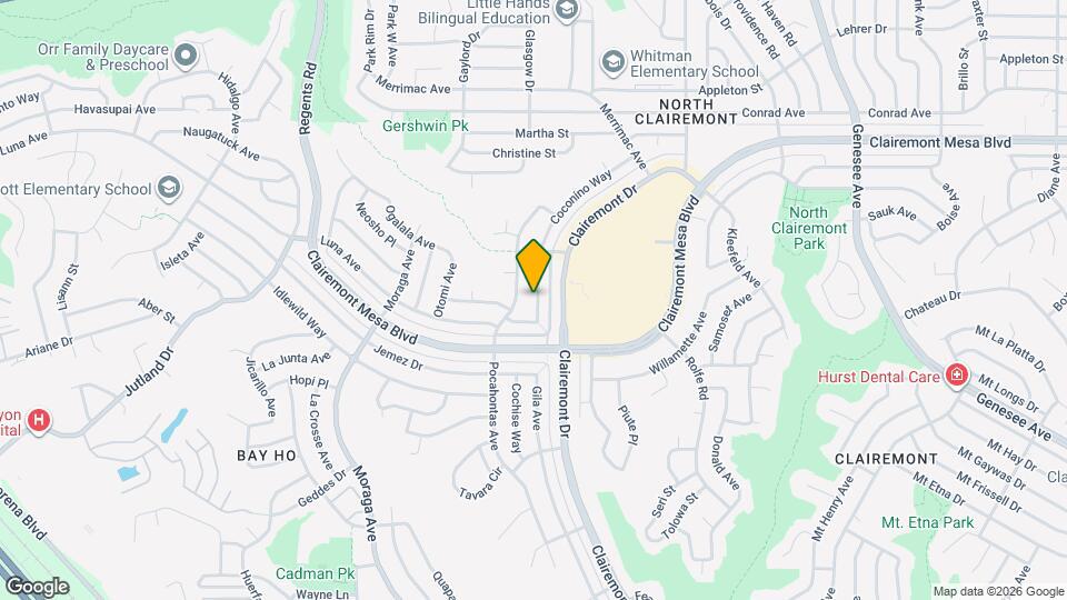 4628 Coconino Way Map and Location Details