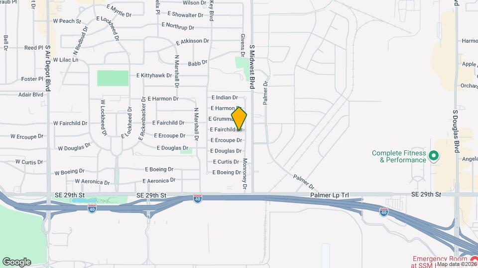 544 E Fairchild Dr Map and Location Details
