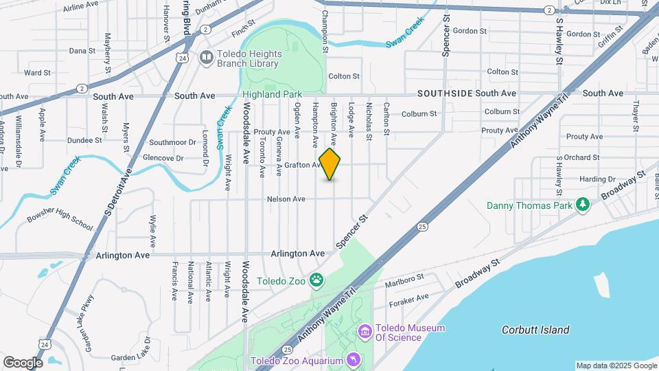 734 Brighton Ave Map and Location Details