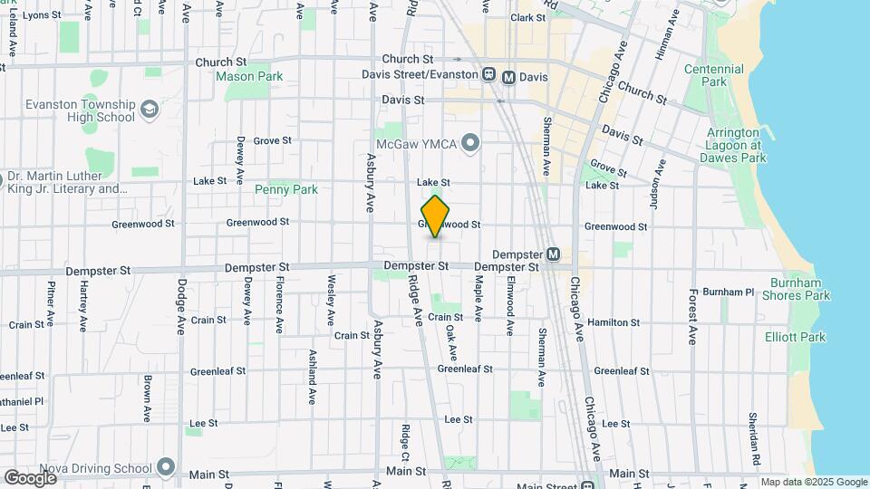 1316 Oak Ave Map and Location Details